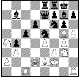 Stellung nach dem 20. Zug von Weiß